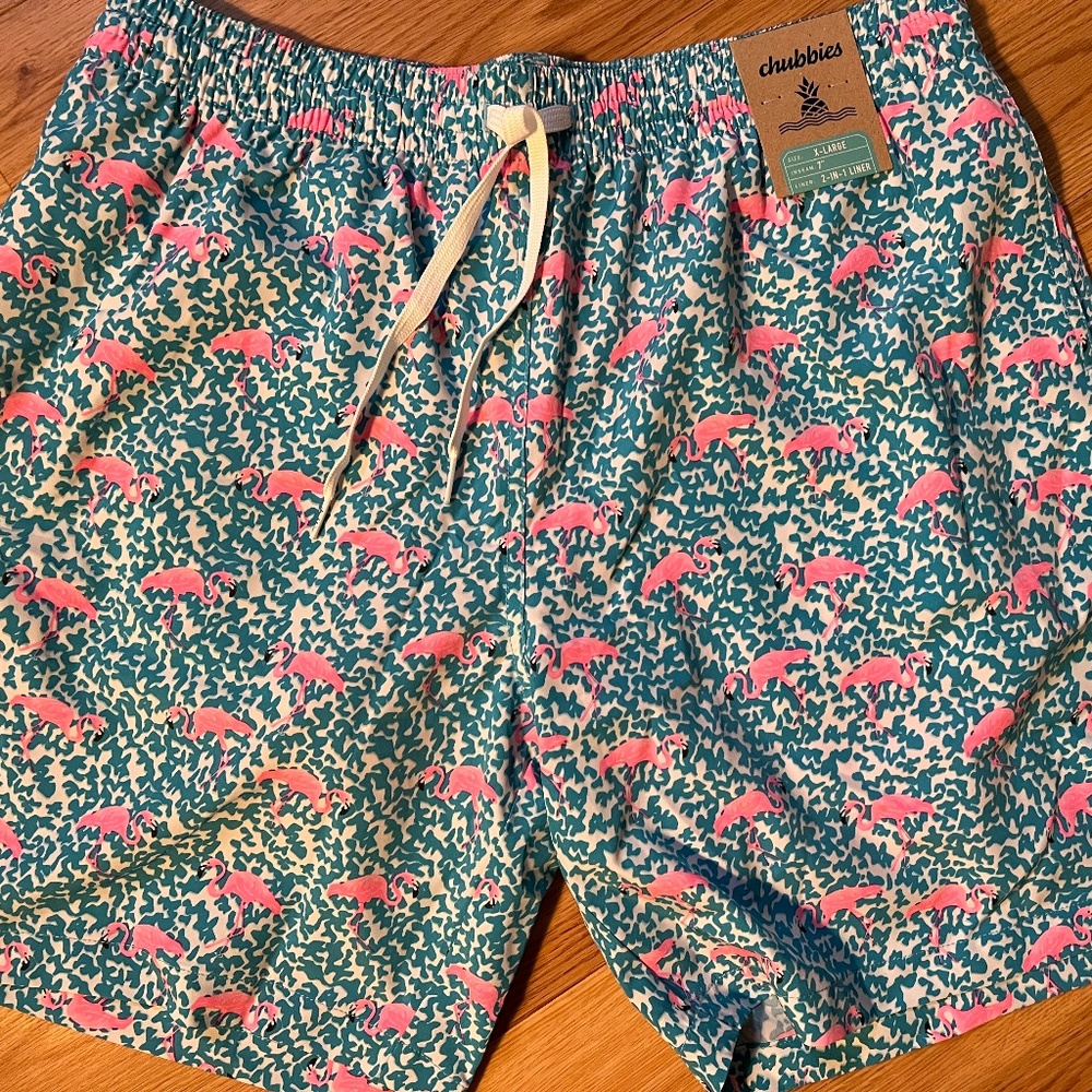 Chubbies swimsuit trunks XL NWT